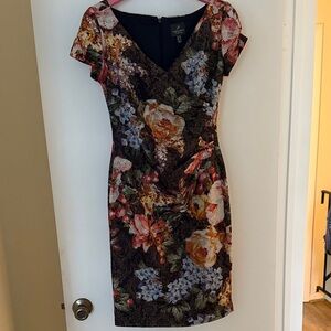 Adrianna Papell Multicolor Floral Mini Dress
